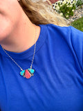 Red Spiny & Kingman Turquoise Necklace