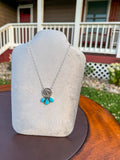 Buffalo Nickel & Sleeping Beauty Necklace